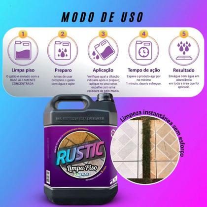 Imagem de Limpador Pisos Pedras Remove Encardido Top Rende 5 Litros