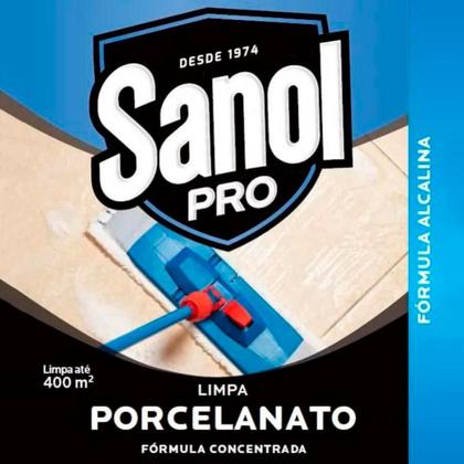 Imagem de Limpador Porcelanato Super Concentrado Geral 5lts Sanol Pro