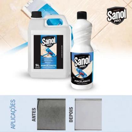 Imagem de Limpador Porcelanato Super Concentrado Geral 5lts Sanol Pro