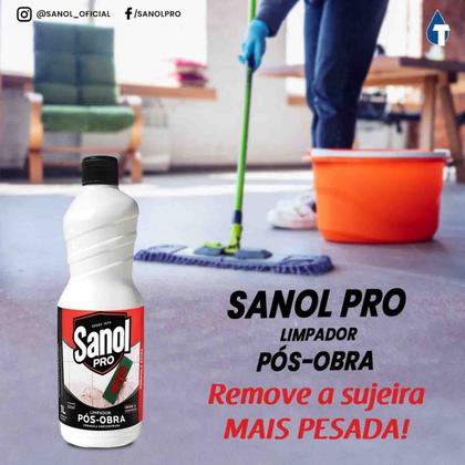 Imagem de Limpador Pós-Obra Remox Sanol Pro Removedor de Resíduos 5 Litros