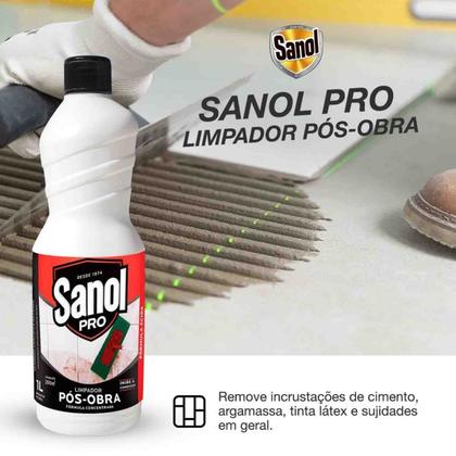 Imagem de Limpador Pós-Obra Remox Sanol Pro Removedor de Resíduos 5 Litros