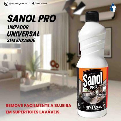 Imagem de Limpador Universal Flotador Sanol Pro Alvejante Desengordurante 1 Litro