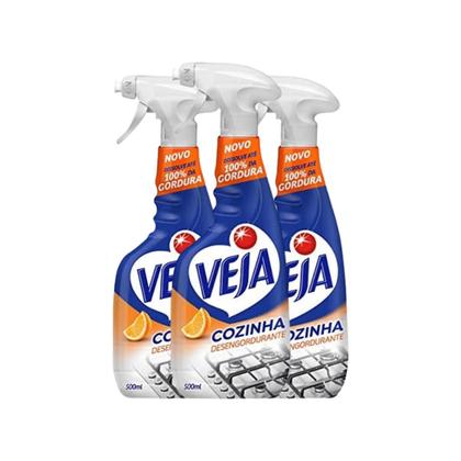 Imagem de Limpador Veja Cozinha Desengordurante Laranja 500ml PULVERIZADOR