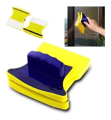 Imagem de Limpador Vidros Magnetico Rodo Magico Dupla Face Janelas Sacada Com Refil