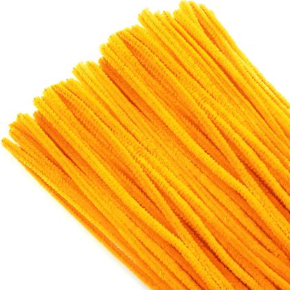 Imagem de Limpadores de cachimbo TOAOB Golden Yellow Chenille Stems 6 mm x 30 cm