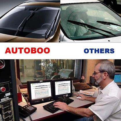 Imagem de Limpadores de pára-brisa AUTOBOO 26cm + 17cm com Subaru traseiro de 14cm