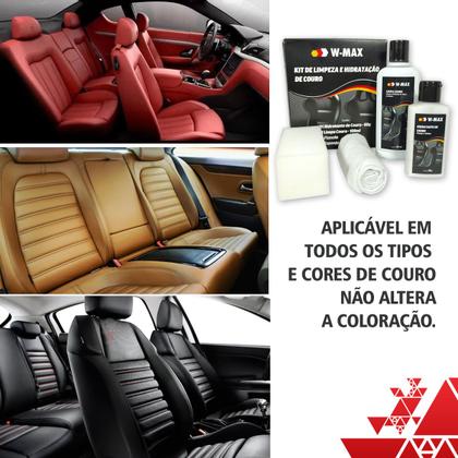 Imagem de Limpeza e hidratação De Couro Wurth Produto para limpar e hidratar couro + Limpa ar condicionado