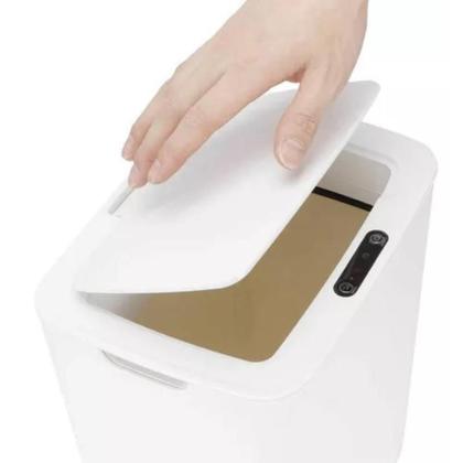 Imagem de Limpeza Inteligente: Lixeira Automática Sensor Banheiro Cozinha Lixo Inteligente