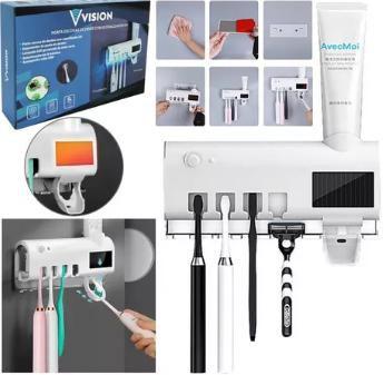 Imagem de Limpeza profunda: Porta Escova de Dente com Esterilizador UV Automático LED para uma boca saudável.