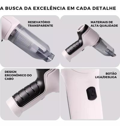 Imagem de Limpeza Silenciosa e Poderosa: Mini Aspirador Soprador de Pó 2 em 1 Recarregável USB.