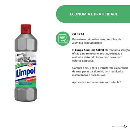 Imagem de Limpol Bombril Limpa Alumínio 500ml Remove Manchas e Oxidação com Facilidade de Panelas e Utensílios