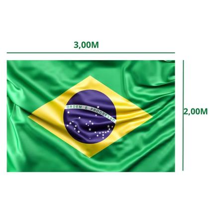 Imagem de Linda Bandeira Brasil Brasileira Grande 3x2 Metros 2026