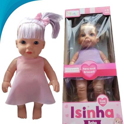 Imagem de Linda Brinquedo Isinha Baby Loira De Pelúcia Para Criança Presente De Aniversário Com Garantia