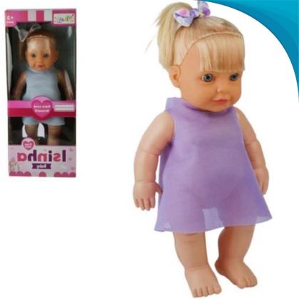 Imagem de Linda Brinquedo Isinha Baby Loira De Pelúcia Para Criança Presente De Aniversário Com Garantia