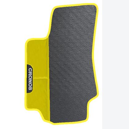 Imagem de Lindo jogo tapete carro automotivo amarelo fiat cronos 2017 a 2022 todos  emborracahdo ecologico