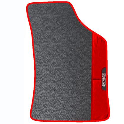 Imagem de Lindo jogo tapete carro automotivo vermelho fiat uno vivace evo 2011 a 2021 todos  emborracahdo ecologico