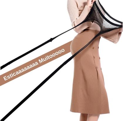 Imagem de Lingerie Sexy Mini Vestido Arrastão C/ Strass Sensual Luxo