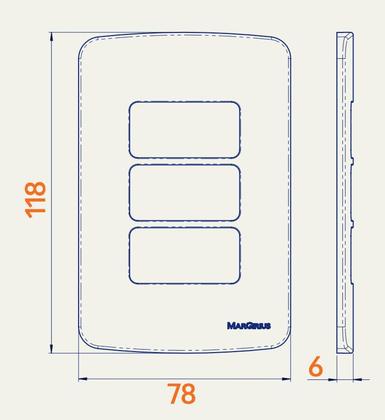 Imagem de Linha B3 Conjunto 42 Interruptor paralelo 10A 250V