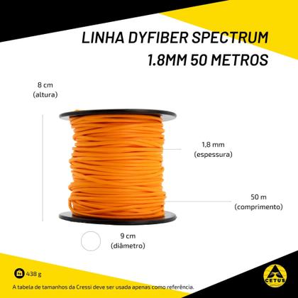 Imagem de Linha Cetus DyFiber SPECTRUM 1.8mm 50 Metros