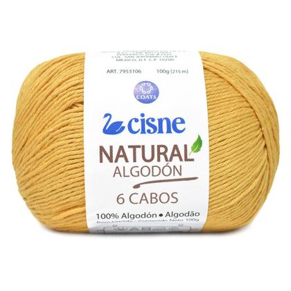 Imagem de Linha Cisne Natural Algodón 6 Cabos 100g