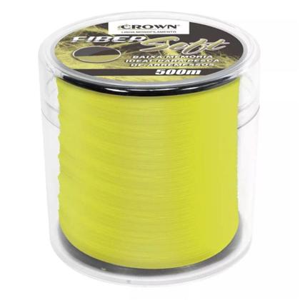 Imagem de Linha Crown Fiber Soft Amarela 0,31mm - 19 lbs 500m