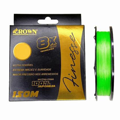 Imagem de Linha crown multifilamento finesse 8x verde limão - 150m