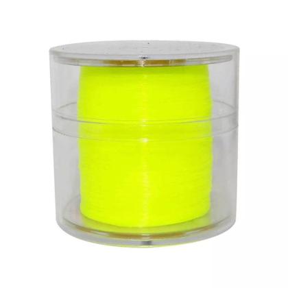 Imagem de Linha de Pesca Crown Fiber Soft Monofilamento Amarelo 0,37mm 27Lbs 500m