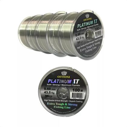 Imagem de Linha De Pesca Japonesa Ottoni Platinum Xt 0,80mm 167 Libras