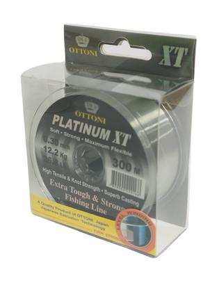 Imagem de Linha De Pesca Monofilamento Platinum XT 0,30mm 300m Flexível Forte Baixa Memoria Pescaria Pesqueiro