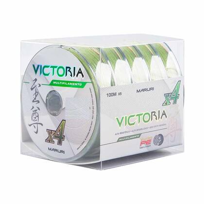 Imagem de Linha de Pesca Multifilamento 4 Fios Victoria Verde 300m 0,20mm 29lb