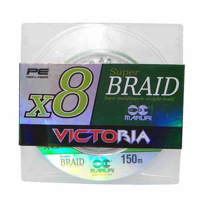 Imagem de Linha de Pesca Multifilamento Victoria 8 Fios 150M 0,50Mm 76Lbs