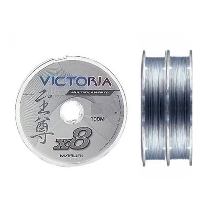 Imagem de Linha de Pesca Multifilamento Victoria Cinza 8 Fios 100m 0.40mm 55lb