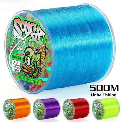 Imagem de Linha de Pesca Sougayilang - Nylon 500m, Monofilamento Super Forte para Água Salgada e Doce