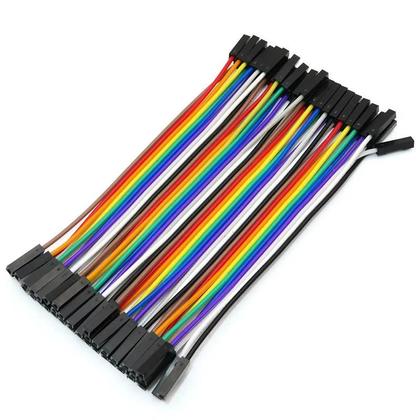 Imagem de Linha dupont 10cm 20cm 30cm macho fêmea jumper fio dupont cabo para arduino kit diy