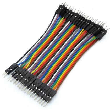 Imagem de Linha dupont 10cm 20cm 30cm macho fêmea jumper fio dupont cabo para arduino kit diy