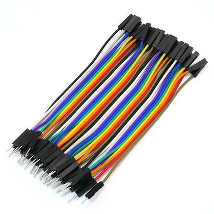 Imagem de Linha dupont 10cm 20cm 30cm macho fêmea jumper fio dupont cabo para arduino kit diy