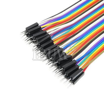 Imagem de Linha dupont 10cm 20cm 30cm macho fêmea jumper fio dupont cabo para arduino kit diy