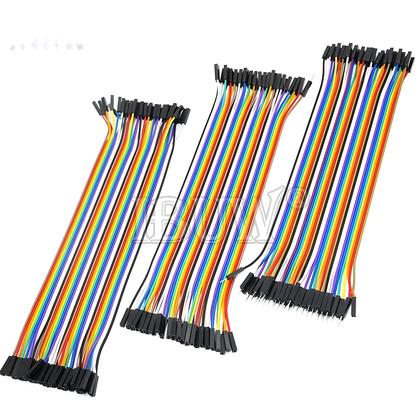 Imagem de Linha dupont 10cm 20cm 30cm macho fêmea jumper fio dupont cabo para arduino kit diy