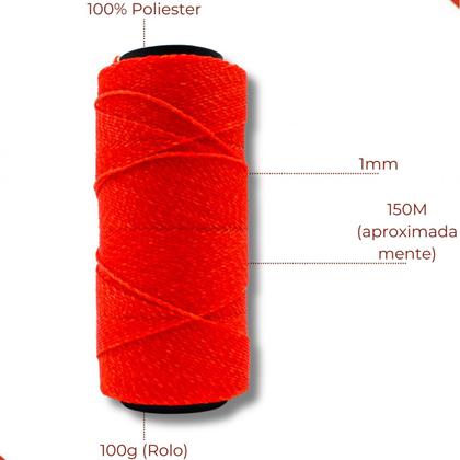 Imagem de Linha encerada settanyl em poliester com 100g