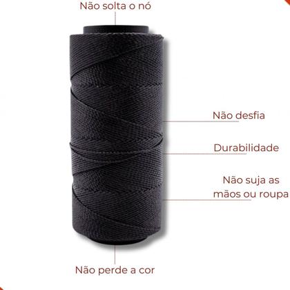 Imagem de Linha encerada settanyl em poliester com 100g