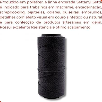 Imagem de Linha encerada settanyl em poliester com 100g