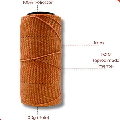 Imagem de Linha encerada settanyl em poliester com 100g