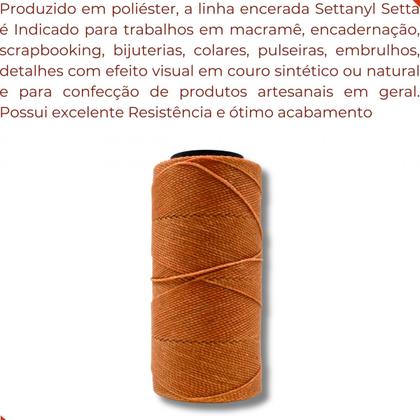 Imagem de Linha encerada settanyl em poliester com 100g