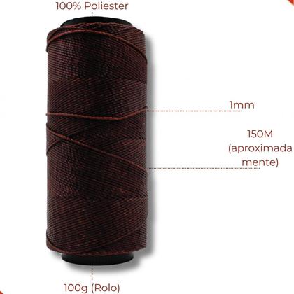 Imagem de Linha encerada settanyl em poliester com 100g