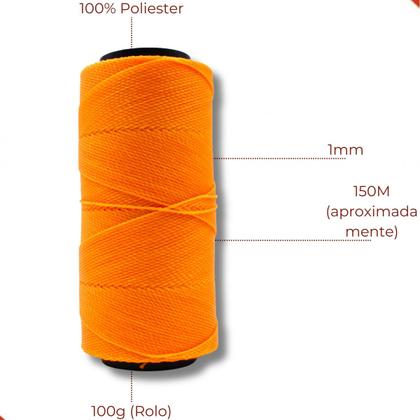 Imagem de Linha encerada settanyl em poliester com 100g