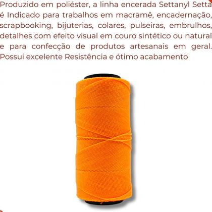 Imagem de Linha encerada settanyl em poliester com 100g