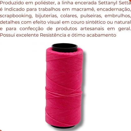 Imagem de Linha encerada settanyl em poliester com 100g