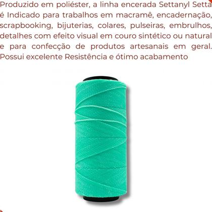 Imagem de Linha encerada settanyl em poliester com 100g