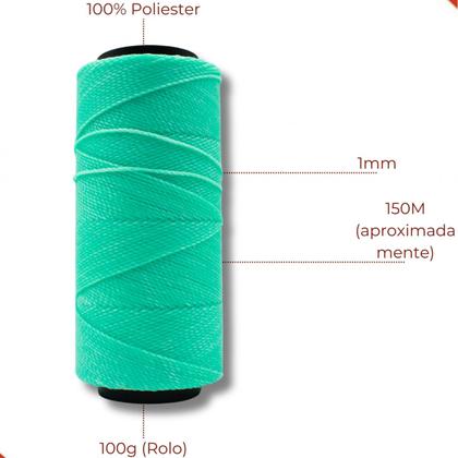 Imagem de Linha encerada settanyl em poliester com 100g