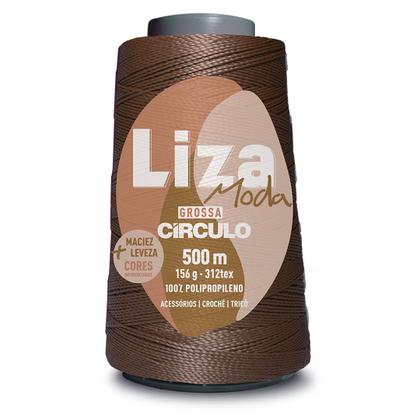 Imagem de Linha Liza Moda Grossa Fio Espessura n2 de 312 TEX Circulo 500 Metros para Trança de Cabelo e Crochê